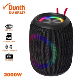 Ampli haut parleur sans fil à batterie rechargable 1200mAh, enceint bluetooth 2000W DUNTH DU-SP127