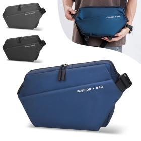 Fashion Bag Sac de poitrine décontracté pour hommes avec bandoulière LX066 - Gris