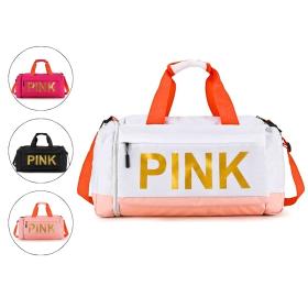 Cabas et Sac d'entraînement PINK grande capacité avec séparation sec et humide pour chaussures