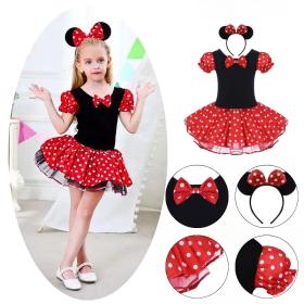Costume Minnie Mouse pour petites filles 6 - 8 ans
